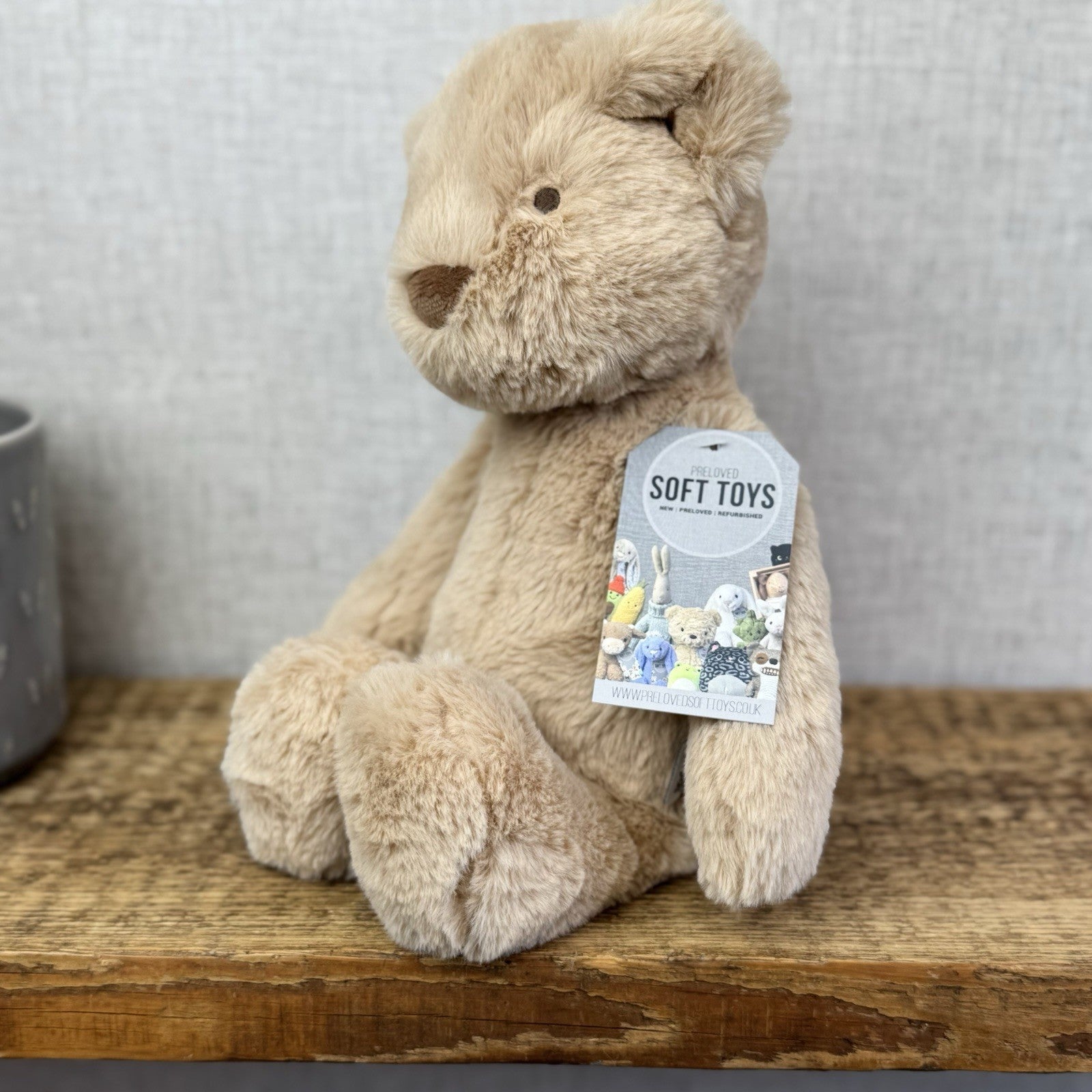 Mamas And Papas Soft Toy Welcome To The World Bear Super Soft Beige Bear 12"