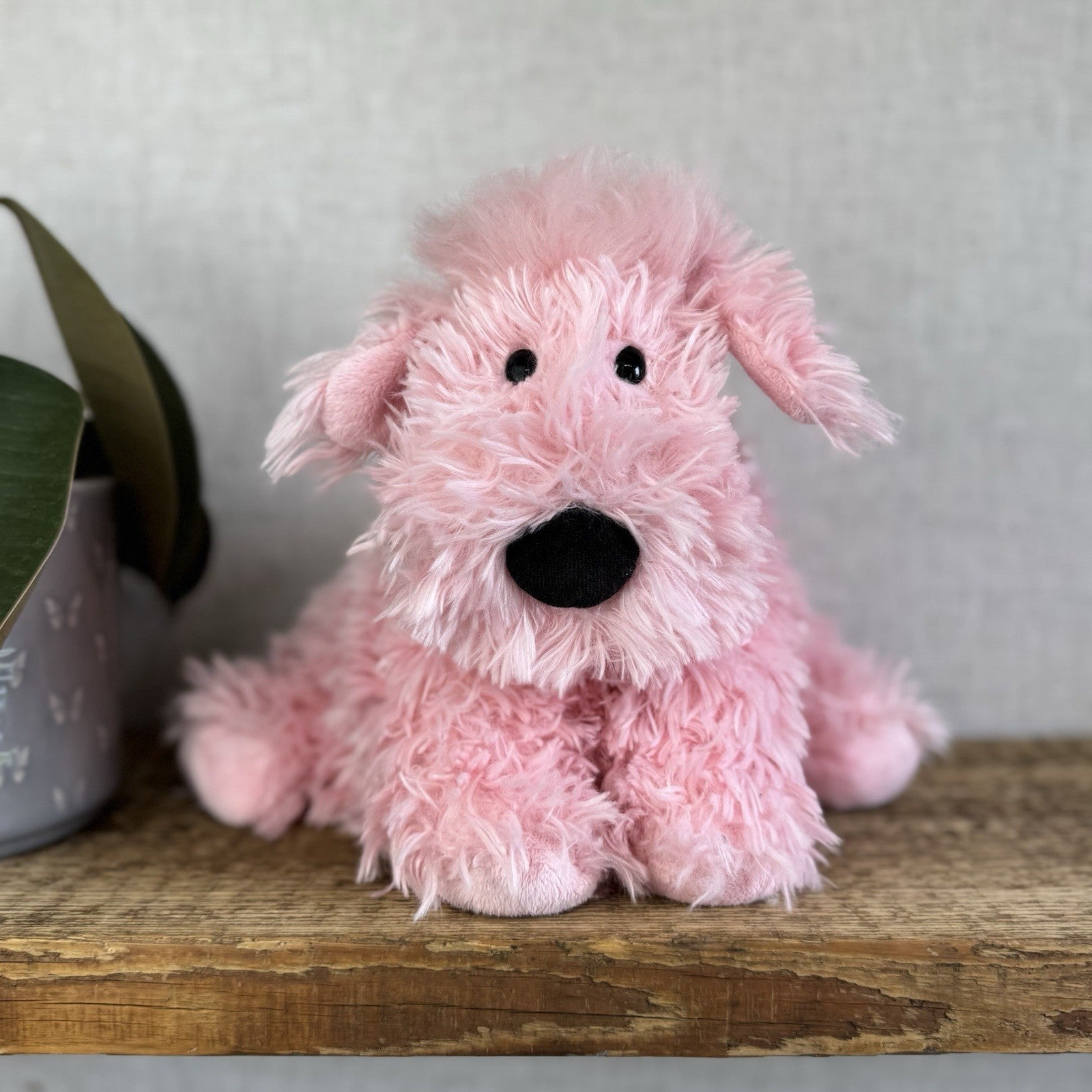 Jellycat Pink Truffles Puppy Dog  - Truffles Puppy Soft Pink NWOT Cushion 14”