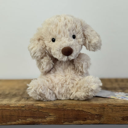 Jellycat Yummy Puppy - First Release - Golden Tiny Beanie Dog Rare 6"