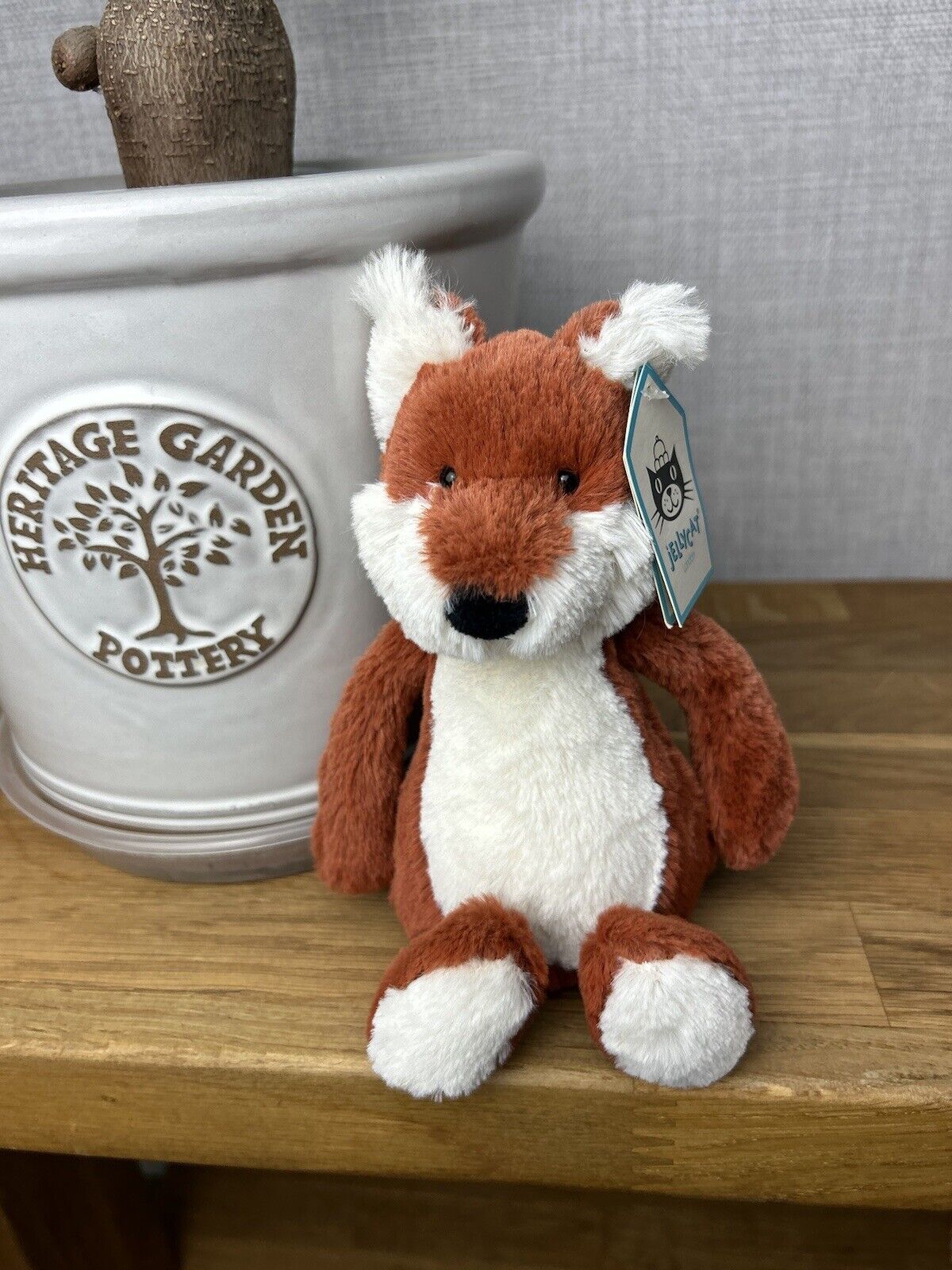 Jellycat Small Bashful Fox - White Belly Fox - OG - Small Fox Jellycat - New