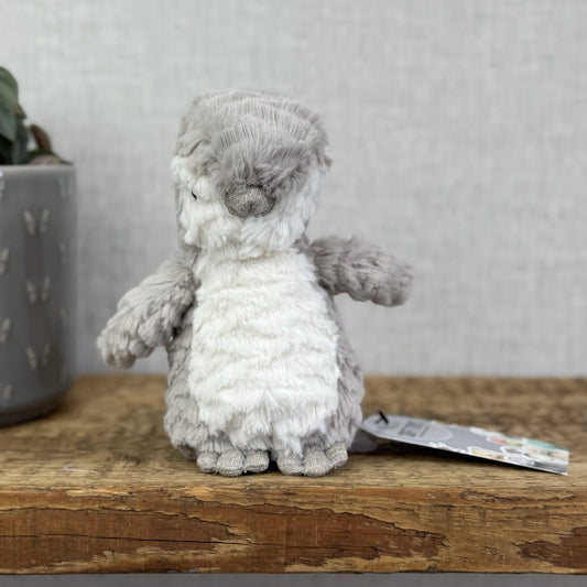 Jellycat Small Ditzi Penguin - Small Grey/Silver Beanie Penguin Plush 8"
