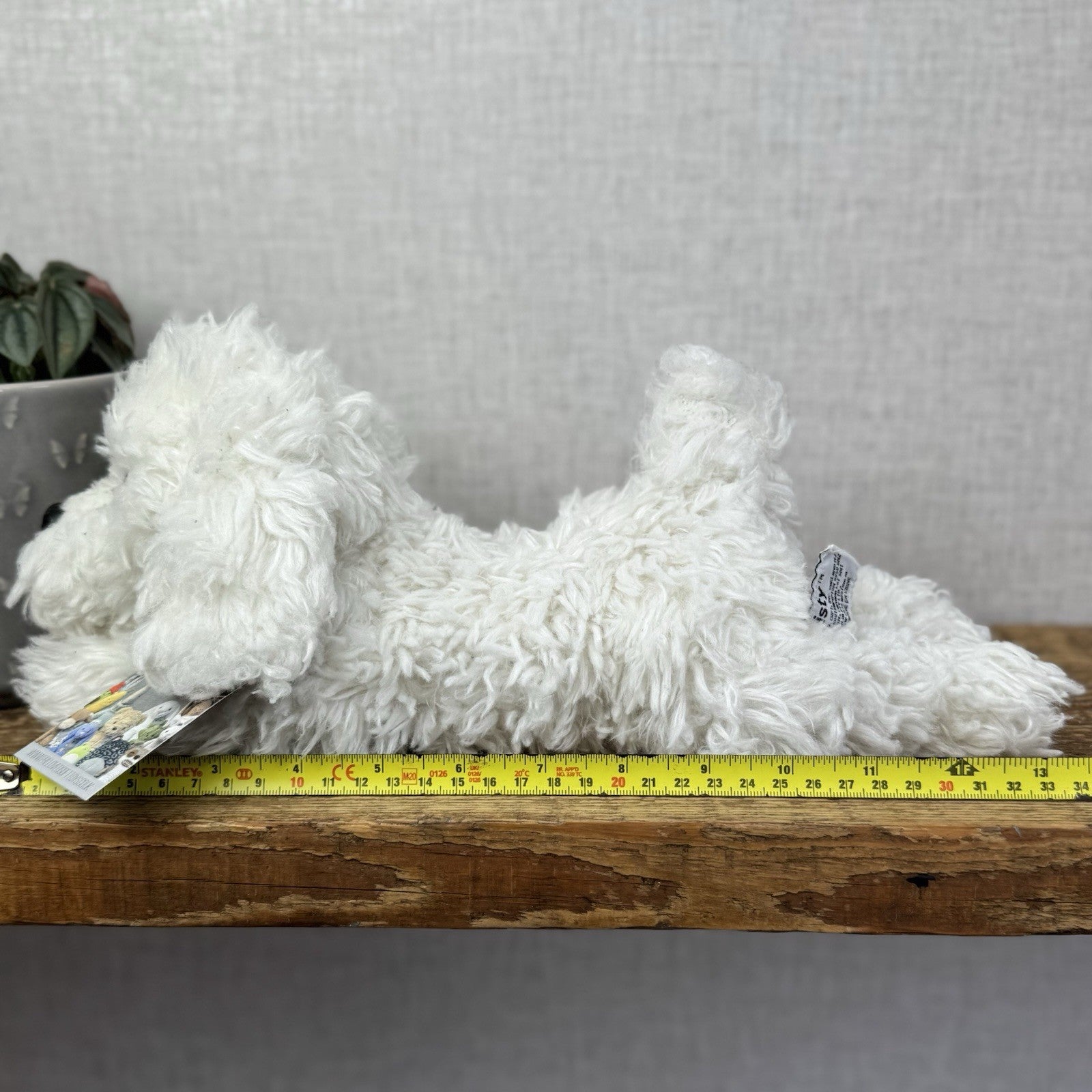 Russ Misty Bichon Frise - White Scruffy Fluffy Soft Toy Dog Plush White 13”
