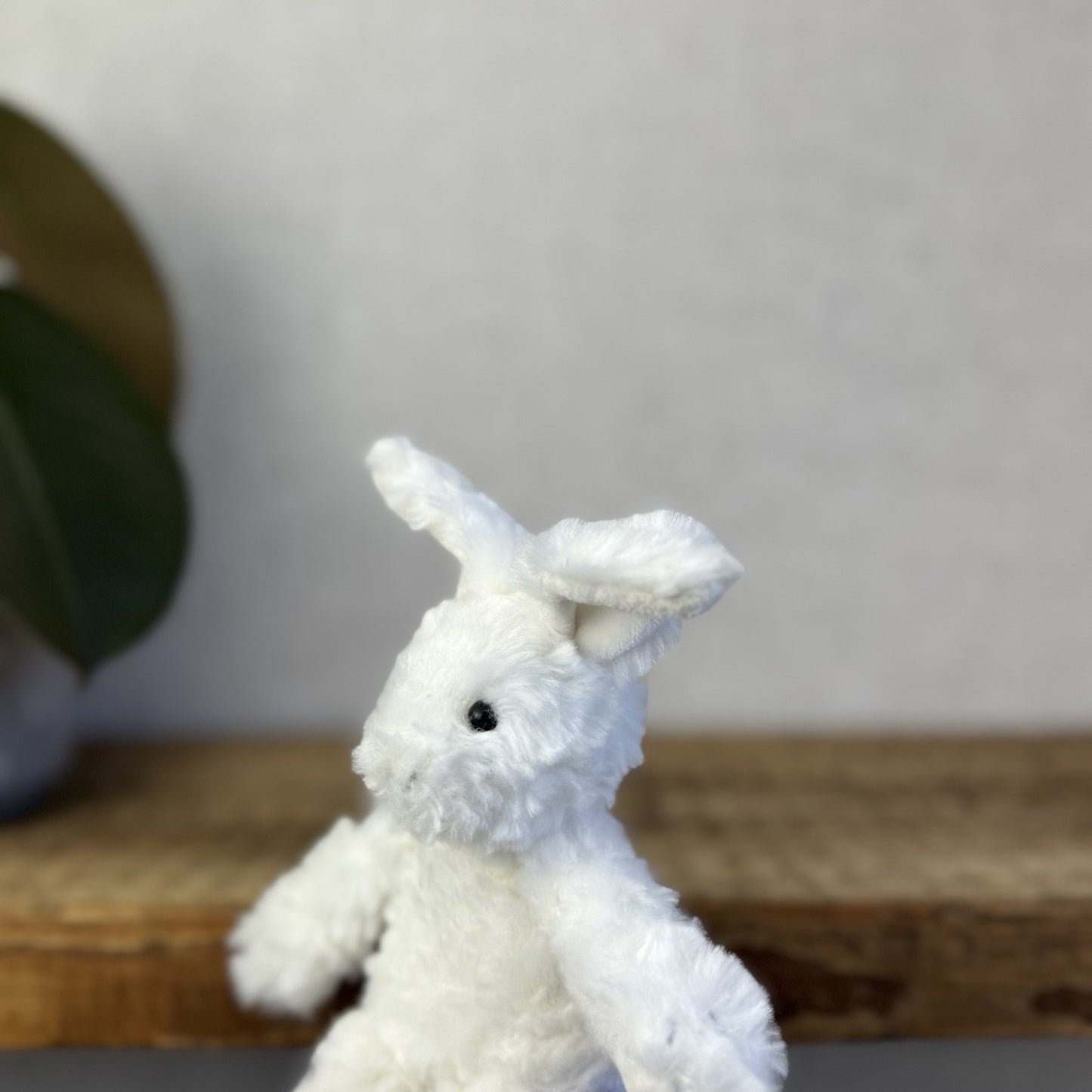 The Little White Company Tiny Bunny Tiny Pickles Bunny Rattle (Jellycat Collab)