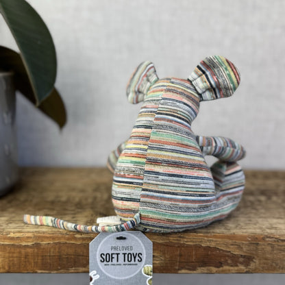 Muji Yarn Mouse - Recycled Yarn Mouse Beanie (Jellycat Collab) Small Mouse 5”