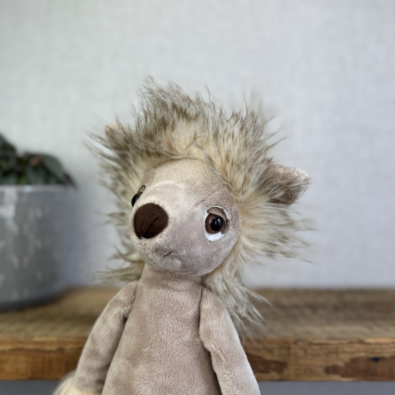 Jellycat Chi-Chi Chinese Crested Dog - Large Fluffy Puppy Dog Rare/Retired 14"