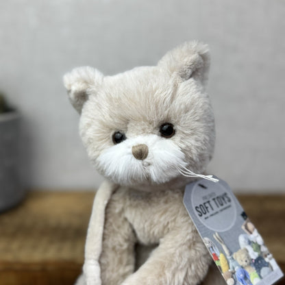 Bukowski - Barbara Bukowski Little Catty - Beige Floppy Beanie Kitten Cat Plush