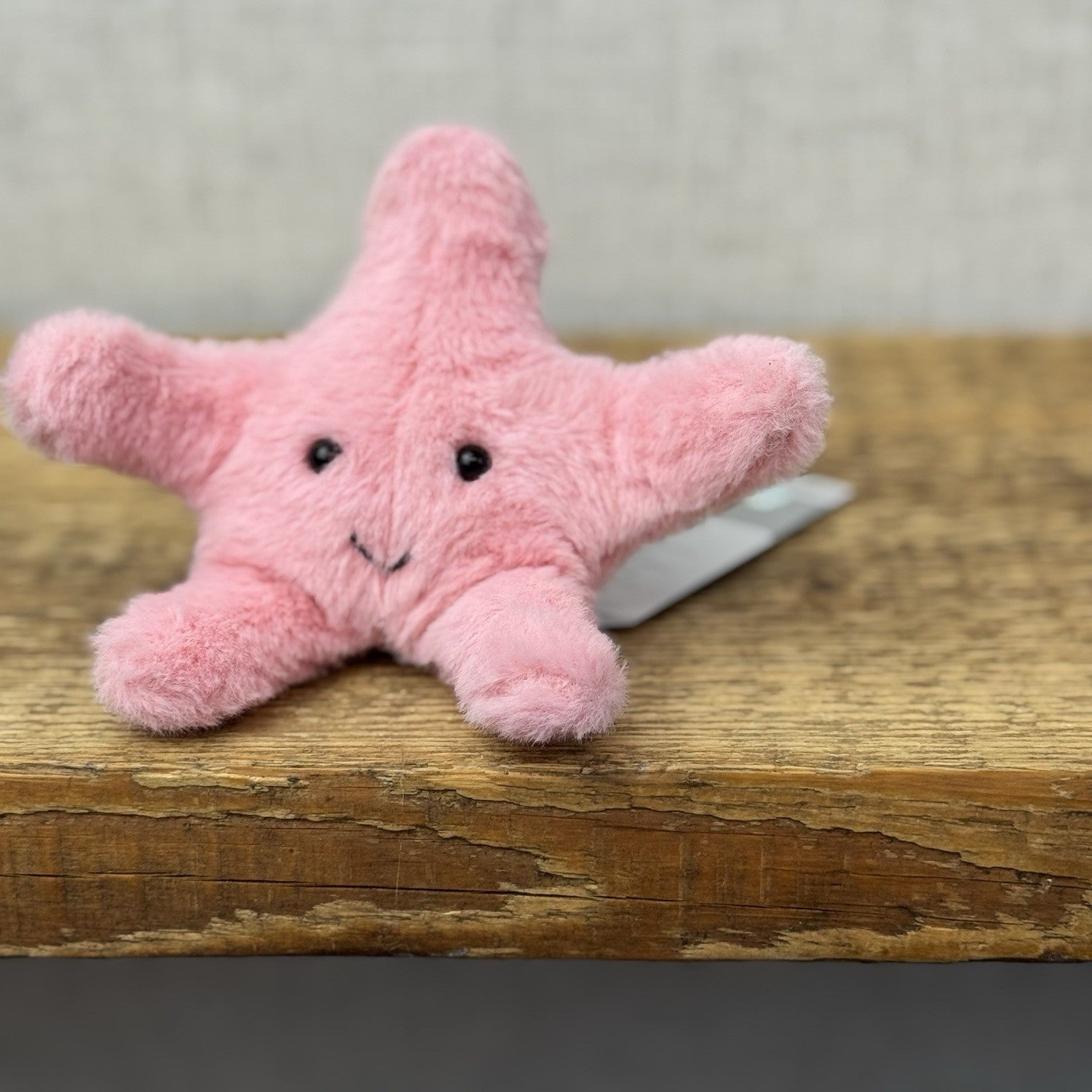 Jellycat Tiny Fluffy Starfish - Pink Starfish Soft Toy Sea Creature Retired NWOT