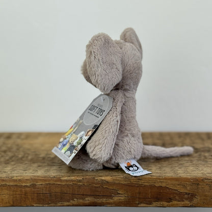 Jellycat Small Bashful Grey Mouse With Whiskers Retired Mouse Collectible 8”