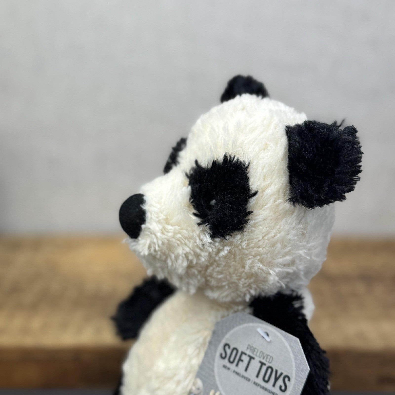 Jellycat Small Bartlesham Panda Teddy Small Size Vintage Collectible Beanie 11”