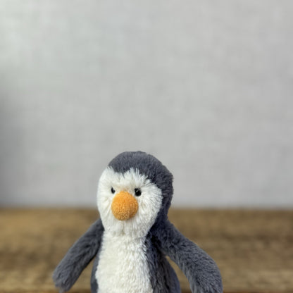 Jellycat Tiny Baby Bashful Penguin - Grey/White Miniature Penguin Beanie 5"