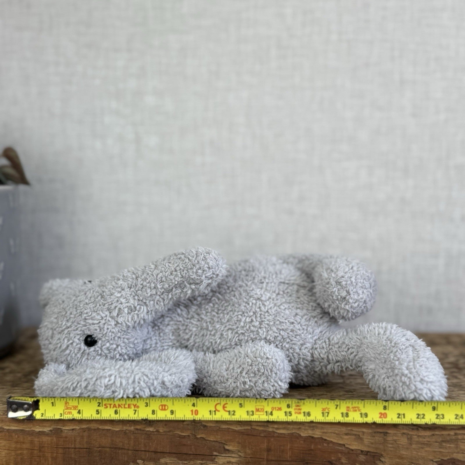 Jellycat Chou Chou Elephant - ChouChou Grey Beanie Textured Soft Elephant 10”