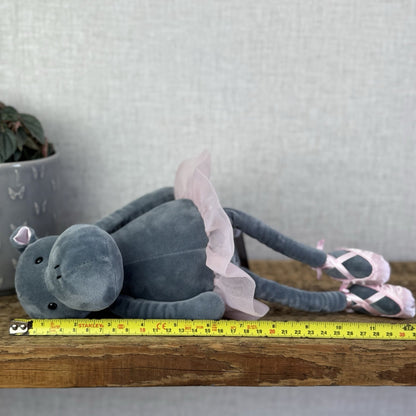 Jellycat Medium Dancing Darcy Hippo Ballerina - Animal In Tutu Retired 12”
