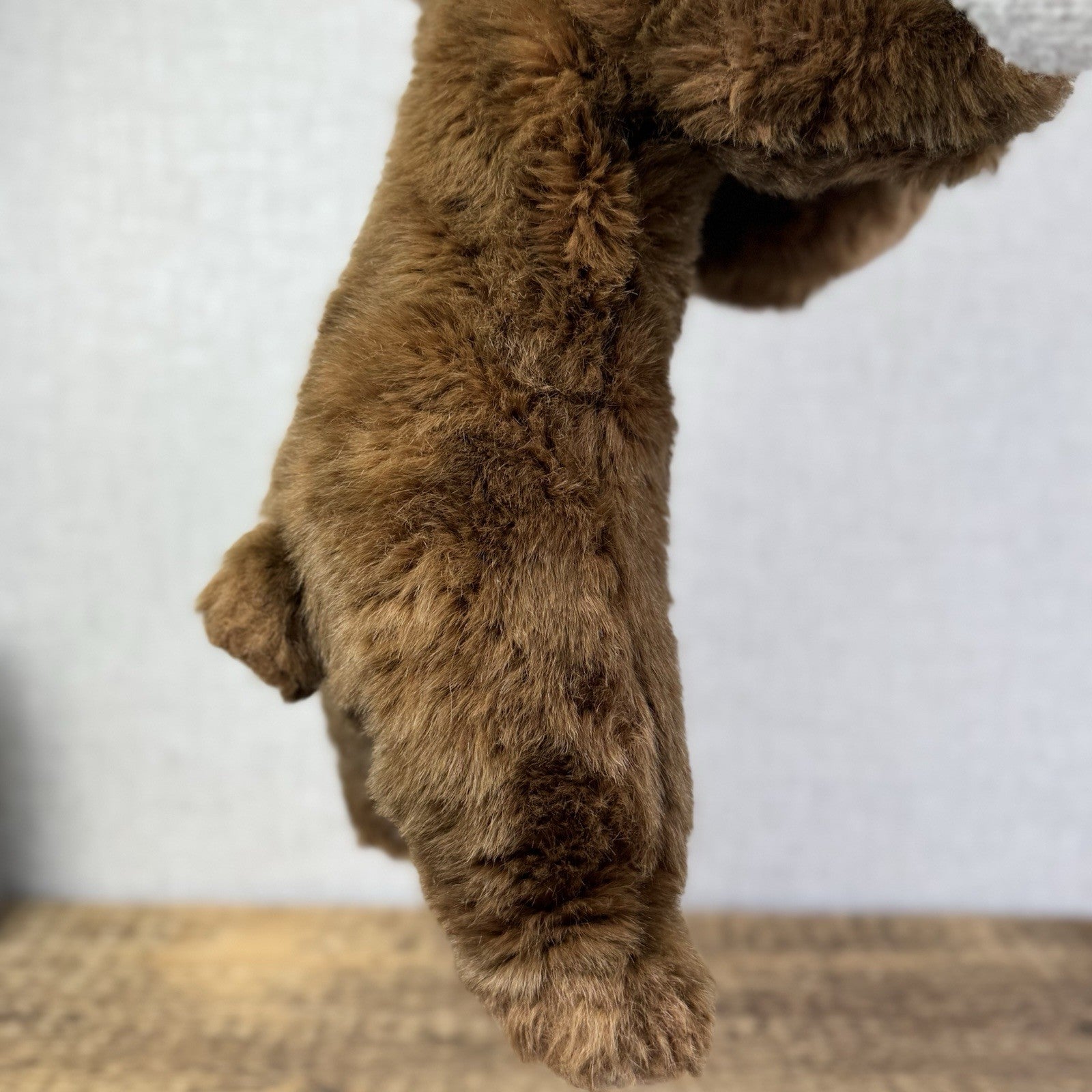 TY Baby Buddy Bear 1991 - Rare Flat Black Bear Brown Floppy Bear Hard To Find