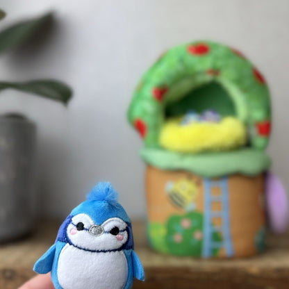 Squishmallow Squishville - Tiptop Treehouse Play Set - Babs The Bluejay 2” (2)