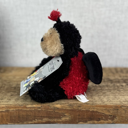 Jellycat Bunglie Tot Leila Ladybird 7”- Beanie  Plush Retired Rare (Repaired)