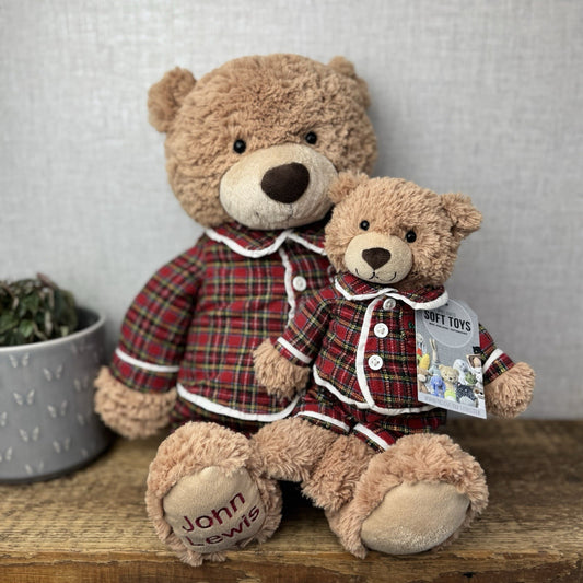 John Lewis Christmas Bed Time Bear - Large & Small (Jellycat Collaboration) Rare