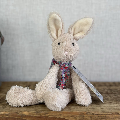 Jellycat Chi Chi Bunny Beige - Small Rabbit With Scarf Beanie Retired Rare 10”