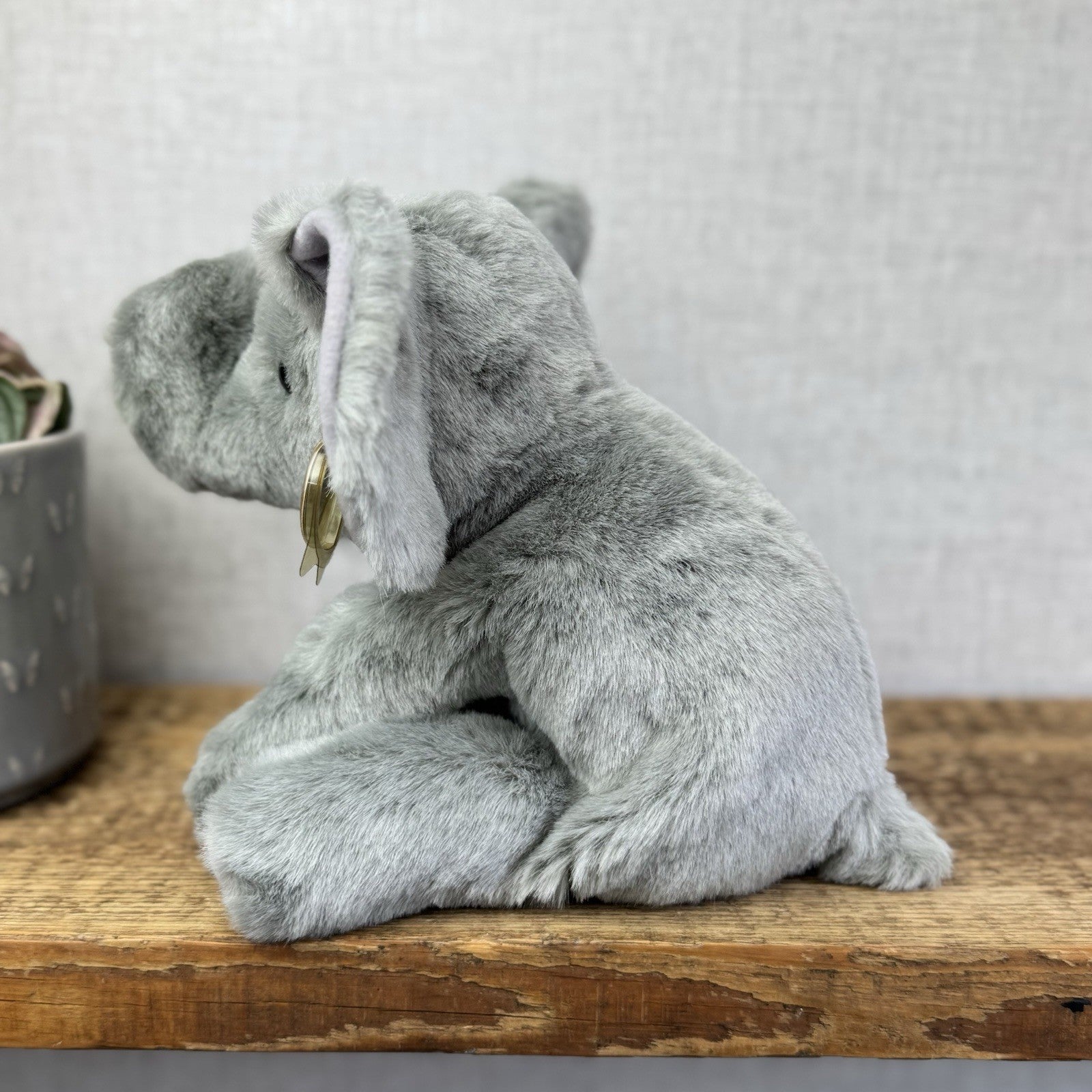 TY Classic Beanie Buddies Spout - Grey Beanbag Plush Elephant Grey 1997