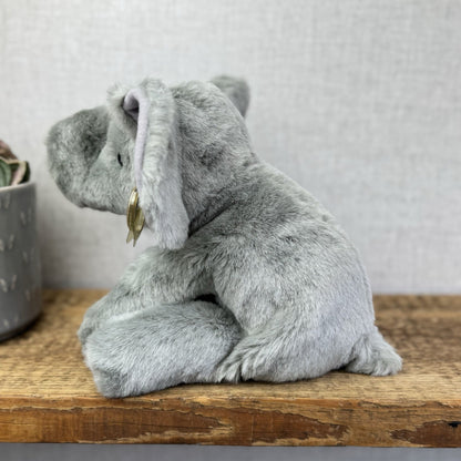 TY Classic Beanie Buddies Spout - Grey Beanbag Plush Elephant Grey 1997