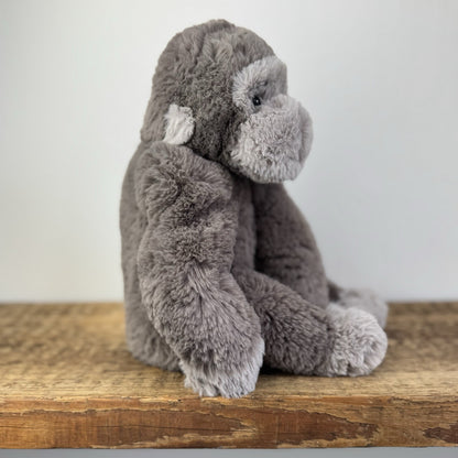 Jellycat Medium Gregory Gorilla - Super Soft Monkey Jellycat - Retired Rare 11”