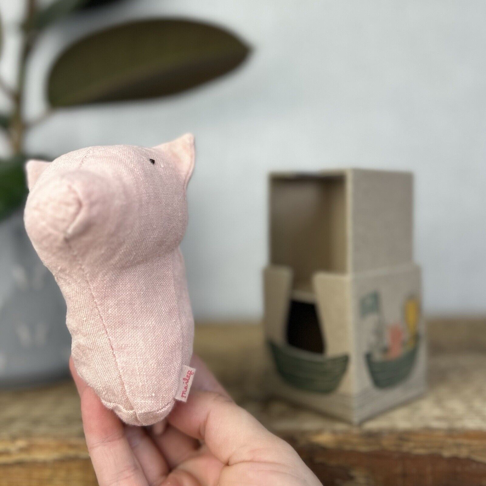 Maileg Noah’s Ark - Pig Rattle - Retired 2018 - 16-8910-00