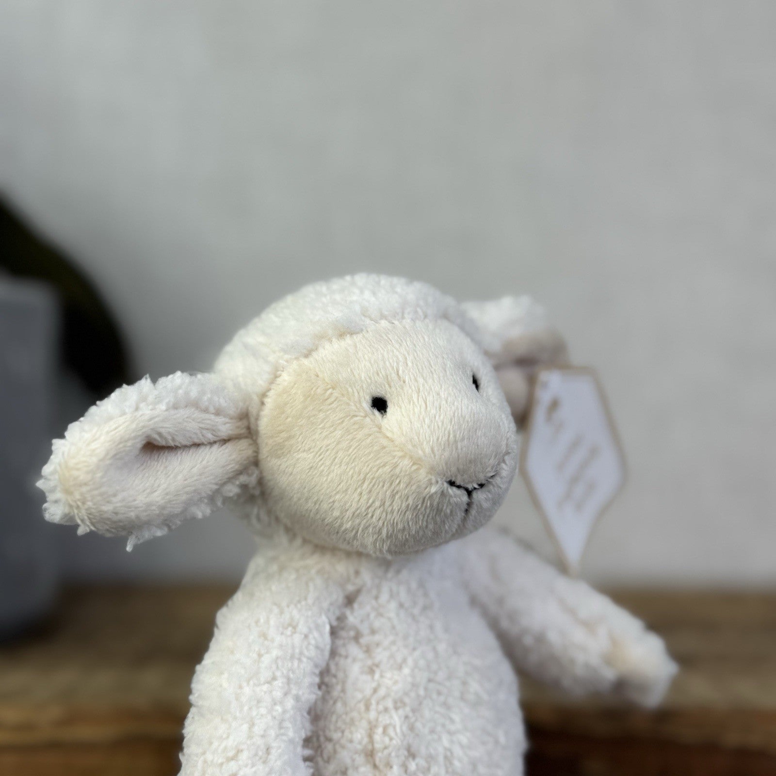 Jellycat Jellykitten Junior Jinglejack Lamb - Vintage Tiny Lamb (Slackajack) 9”