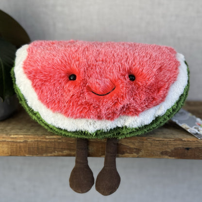 Jellycat Medium Amuseable Watermelon Slice - Fluffy Melon Soft Toy 11”