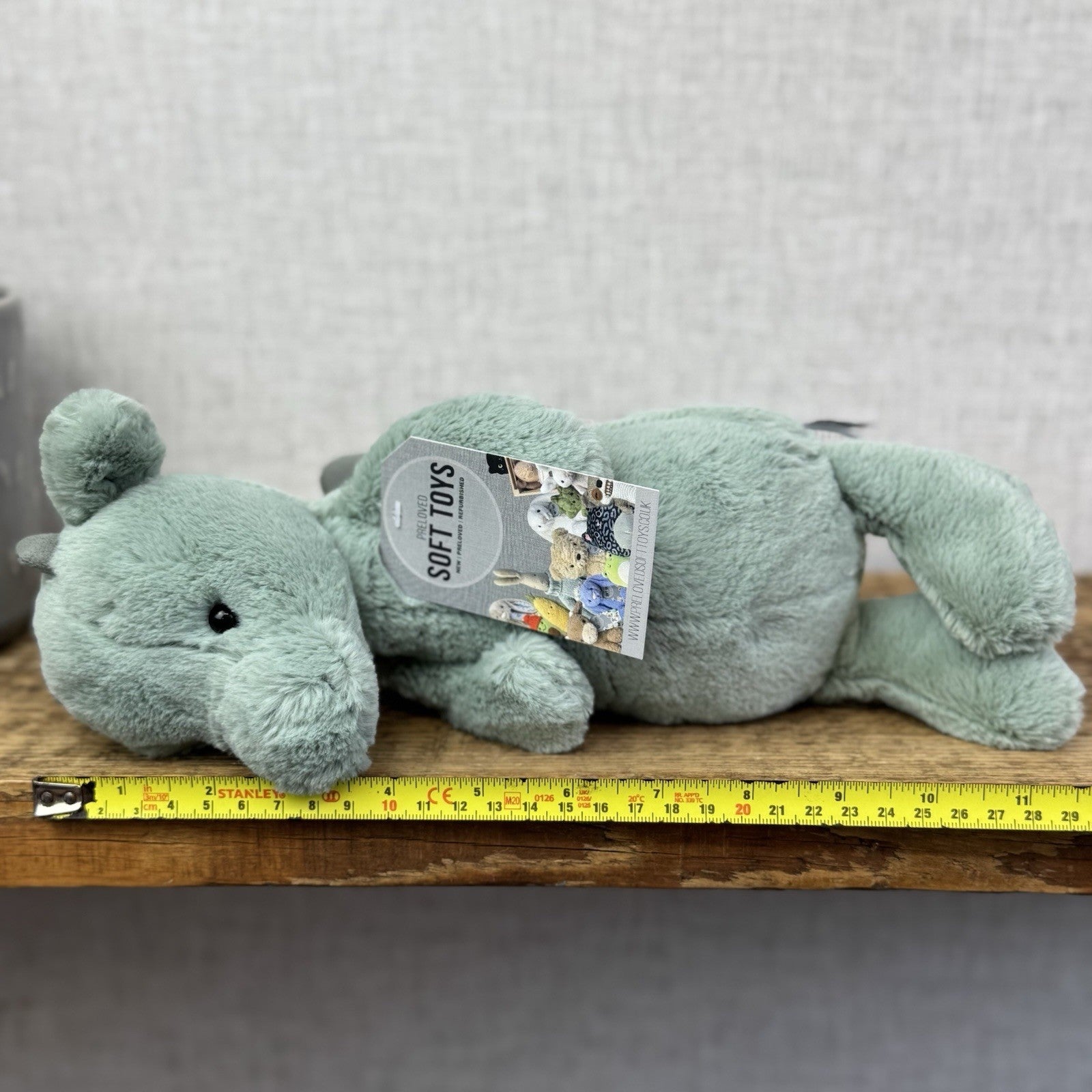 Jellycat Medium Bashful Dragon - Light Green/sage Dragon Soft Toy NWOT
