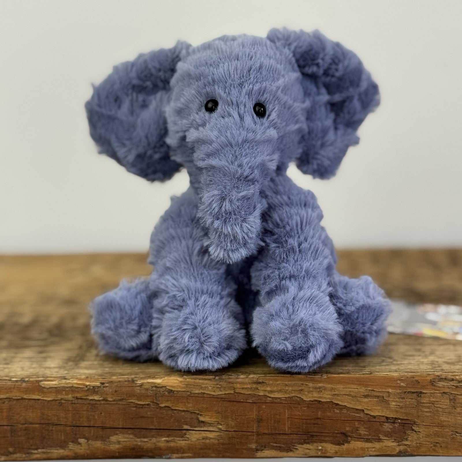 Jellycat Tiny Fuddlewuddle Elephant - Blue Soft Toy Retired Beanie 5"