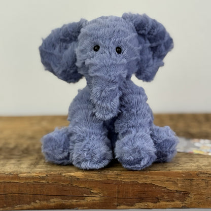 Jellycat Tiny Fuddlewuddle Elephant - Blue Soft Toy Retired Beanie 5"