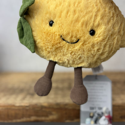Jellycat Small Amuseable Lemon - Small Lemon With Legs - Food Play Soft Toy 6"