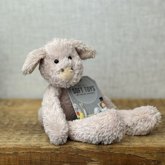 Jellycat Chimboo Piglet Small - Pink Mini Long Limb Pig Soft Toy (repaired) 10"