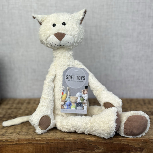 Habitat - Jellycat Collaboration White Beanie Kitty Soft Toy Rare Vintage 12"