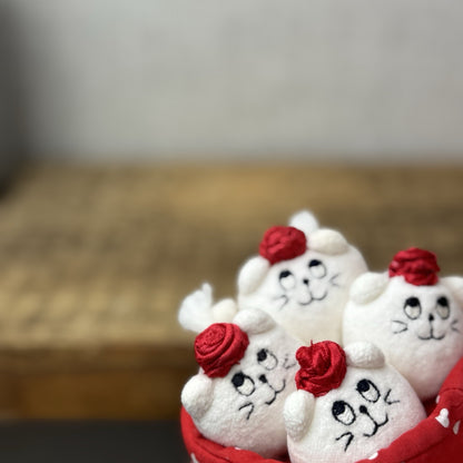 Jellycat Nesting Kitty Beans - Vintage Jellycat (Repaired, Partial Tag) Mini 3”