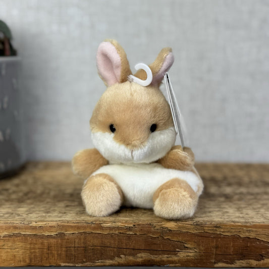 Aurora - Ella Bunny - Palm Pals Mini Beanbag Plush Mini Bunny Toy New Tags 5”