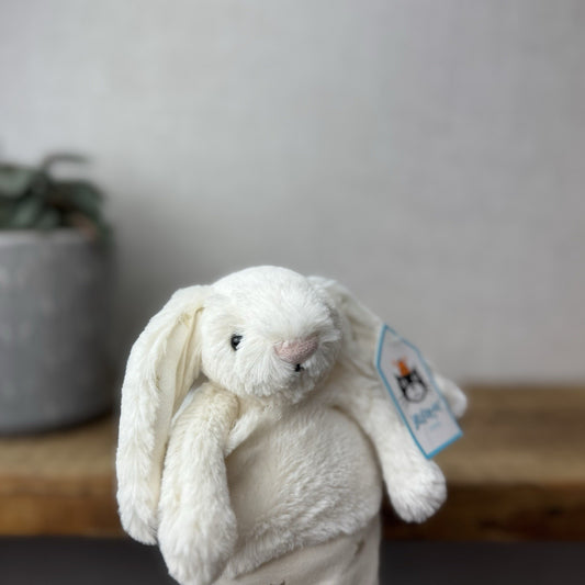 Jellycat Twinkle Bunny Stocking - New With Tags Small White Bunny In Stocking
