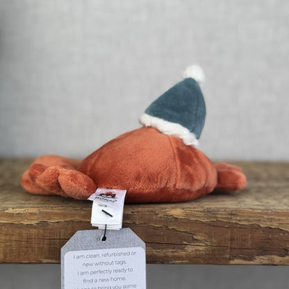 Jellycat Celebration Crustacean Crab Red Crab Soft Toy In Hat Retired 5” (#2)