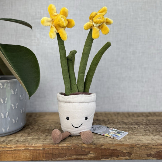 Jellycat Amuseable Daffodil Plant Pot - Retired Soft Toy Flower Pot Plush Medium