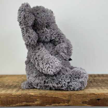Jellycat Archibald Elephant - Grey Medium Beanie Textured Retired Elephant 11"