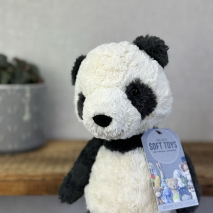 Jellycat Tuffet Panda - Panda Textured Beanie Plush Wild Animal Retired 12"