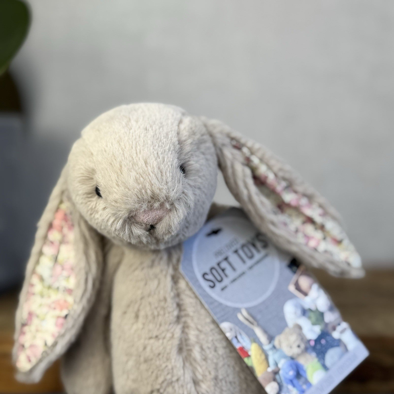 Jellycat Small Bea Beige Blossom Bashful Bunny - Floral Brown Rabbit 8” (#2)