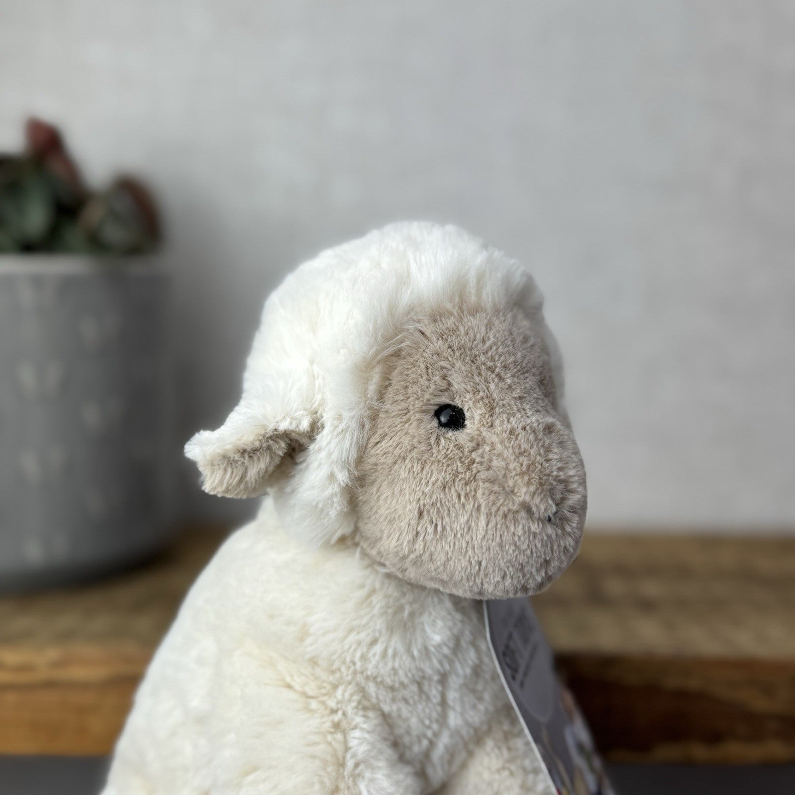 Jellycat Small Libby Lamb - Small Fluffy Lamb Soft Toy Sitting Retired 8"