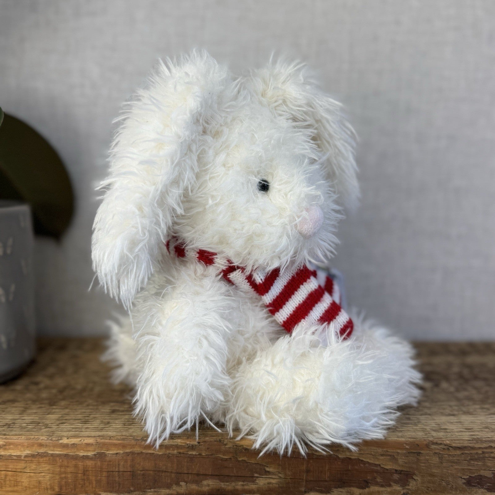Laura Ashley Angora Bunny - Angora Bunny In Red Scarf - Jellycat Collaboration