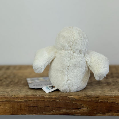 Jellycat Tiny Baby Bashful Owl - Tiny White Owl Bird Jellycat Rare 5"