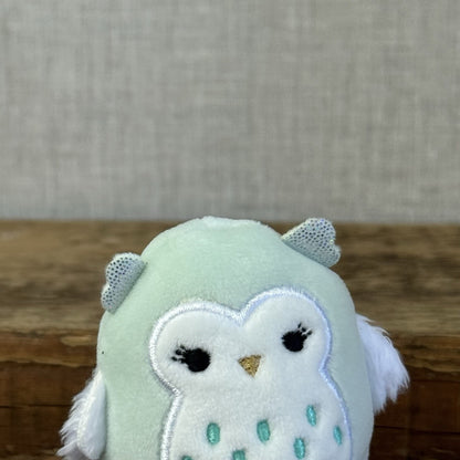 Squishmallow Squishville -Petrina Owl Blue Fluffy Mini (Multi Buy Discount)
