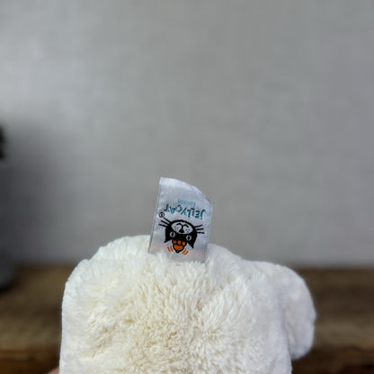 Jellycat Medium Bashful Owl - White Owl Beanie Soft Toy Retired Plush 12"