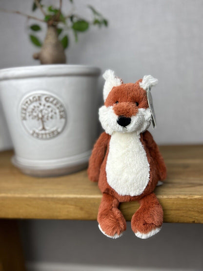 Jellycat Small Bashful Fox - White Belly Fox - OG - Small Fox Jellycat - New