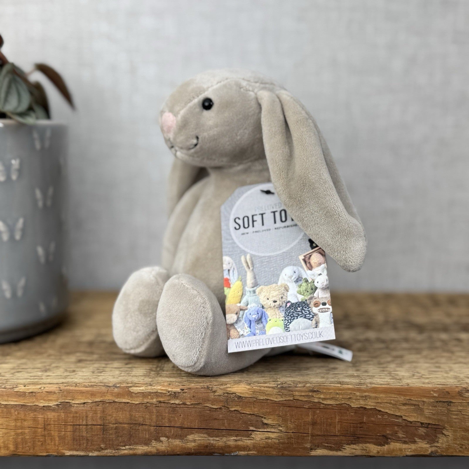 Jellycat My First Bunny - Baby Soft Beige Rabbit Toy Velour Beanie Beige 8”