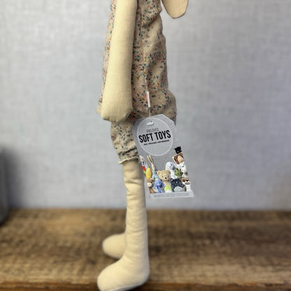Maileg Medium Bunny 2016 - ID 16-3200-00 - Floral Set Rabbit Retired - 18”/51cm