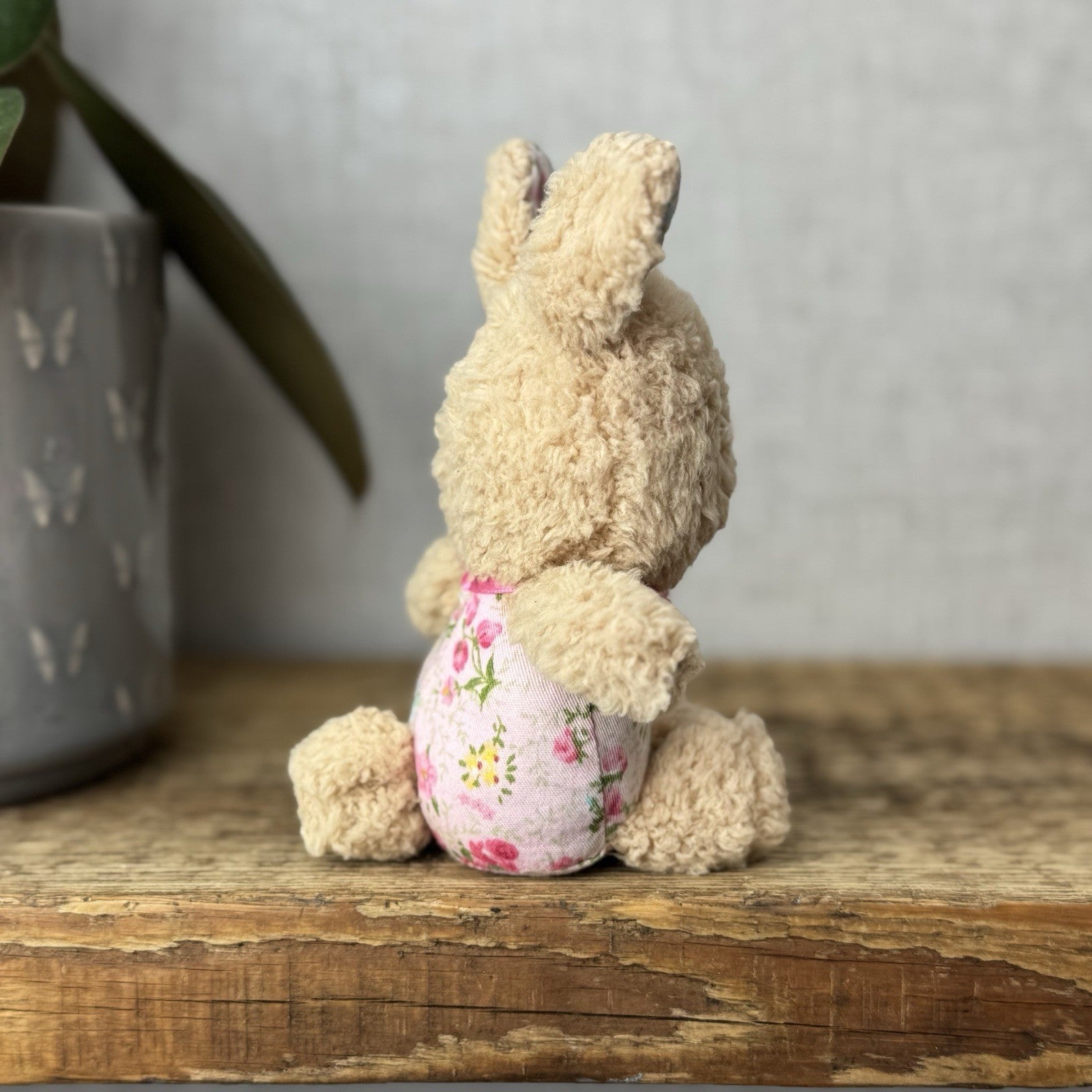 Jellycat Tiny Bonita Bunny Rabbit - Tiny Rabbit Floral Tummy & Bow Vintage 5”